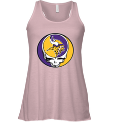 Minnesota Vikings Grateful Dead Steal Your Face NFL Football Womens Racerback Tank Top Womens Racerback Tank Top - VeigarTee