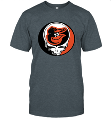 Baltimore Orioles Grateful Dead Steal Your Face Baseball Mens T-Shirt Mens T-Shirt - VeigarTee