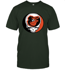 Baltimore Orioles Grateful Dead Steal Your Face Baseball Mens T-Shirt Mens T-Shirt - VeigarTee