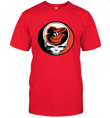 Baltimore Orioles Grateful Dead Steal Your Face Baseball Mens T-Shirt Mens T-Shirt - VeigarTee