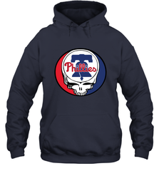 Philadelphia Phillies Grateful Dead Steal Your Face Baseball Adult Hoodie Sweatshirt Adult Hoodie Sweatshirt - VeigarTee