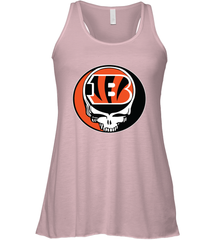 Cincinnati Bengals Grateful Dead Steal Your Face NFL Football Womens Racerback Tank Top Womens Racerback Tank Top - VeigarTee