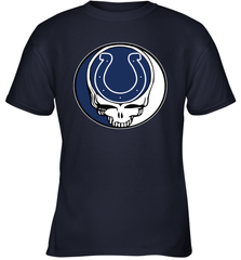 Indianapolis Colts Grateful Dead Steal Your Face NFL Football Youth T-Shirt Youth T-Shirt - VeigarTee