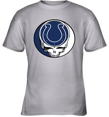 Indianapolis Colts Grateful Dead Steal Your Face NFL Football Youth T-Shirt Youth T-Shirt - VeigarTee