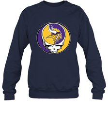 Minnesota Vikings Grateful Dead Steal Your Face NFL Football Adult Sweatshirt Adult Sweatshirt - VeigarTee