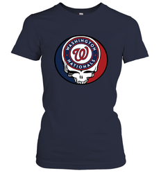 Washington Nationals Grateful Dead Steal Your Face Baseball Womens T-Shirt