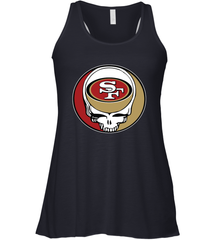 San Francisco 49ers Grateful Dead Steal Your Face NFL Football Womens Racerback Tank Top Womens Racerback Tank Top - VeigarTee