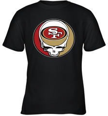 San Francisco 49ers Grateful Dead Steal Your Face NFL Football Youth T-Shirt Youth T-Shirt - VeigarTee