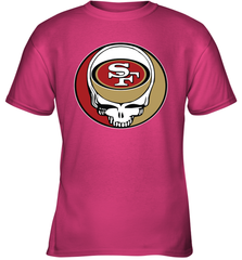 San Francisco 49ers Grateful Dead Steal Your Face NFL Football Youth T-Shirt Youth T-Shirt - VeigarTee