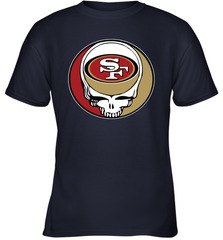 San Francisco 49ers Grateful Dead Steal Your Face NFL Football Youth T-Shirt Youth T-Shirt - VeigarTee