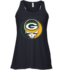 Green Bay Packers Grateful Dead Steal Your Face NFL Football Womens Racerback Tank Top Womens Racerback Tank Top - VeigarTee