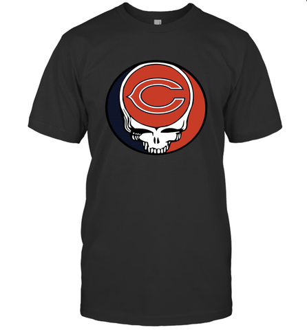 Chicago Bears Grateful Dead Steal Your Face NFL Football Mens T-Shirt Mens T-Shirt / Black / S Mens T-Shirt - VeigarTee