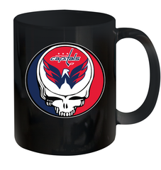 Washington Capitals Grateful Dead Steal Your Face Hockey NHL Ceramic Mug 11oz Ceramic Mug 11oz - VeigarTee