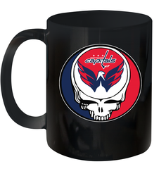Washington Capitals Grateful Dead Steal Your Face Hockey NHL Ceramic Mug 11oz