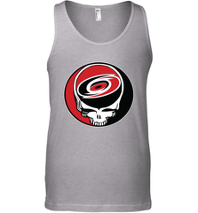 Carolina Hurricanes Grateful Dead Steal Your Face Hockey NHL Mens Tank Top Mens Tank Top - VeigarTee
