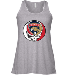 Florida Panthers Grateful Dead Steal Your Face Hockey NHL Womens Racerback Tank Top