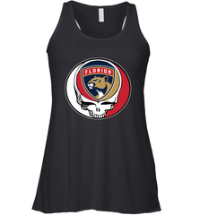 Florida Panthers Grateful Dead Steal Your Face Hockey NHL Womens Racerback Tank Top Womens Racerback Tank Top - VeigarTee
