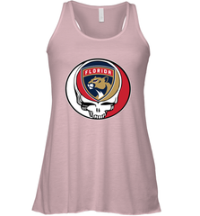 Florida Panthers Grateful Dead Steal Your Face Hockey NHL Womens Racerback Tank Top Womens Racerback Tank Top - VeigarTee