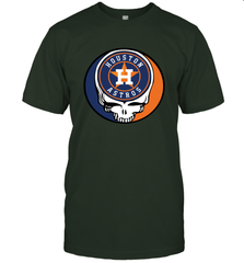 Houston Astros Grateful Dead Steal Your Face Baseball Mens T-Shirt Mens T-Shirt - VeigarTee