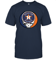 Houston Astros Grateful Dead Steal Your Face Baseball Mens T-Shirt Mens T-Shirt - VeigarTee