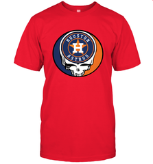 Houston Astros Grateful Dead Steal Your Face Baseball Mens T-Shirt Mens T-Shirt - VeigarTee