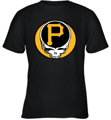 Pittsburgh Pirates Grateful Dead Steal Your Face Baseball Youth T-Shirt Youth T-Shirt - VeigarTee