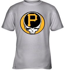 Pittsburgh Pirates Grateful Dead Steal Your Face Baseball Youth T-Shirt Youth T-Shirt - VeigarTee