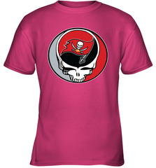 Tampa Bay Buccaneers Grateful Dead Steal Your Face NFL Football Youth T-Shirt Youth T-Shirt - VeigarTee