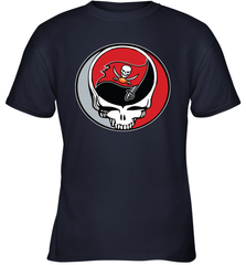 Tampa Bay Buccaneers Grateful Dead Steal Your Face NFL Football Youth T-Shirt Youth T-Shirt - VeigarTee