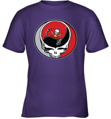 Tampa Bay Buccaneers Grateful Dead Steal Your Face NFL Football Youth T-Shirt Youth T-Shirt - VeigarTee