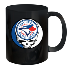 Toronto Blue Jays Grateful Dead Steal Your Face Baseball Ceramic Mug 11oz Ceramic Mug 11oz - VeigarTee
