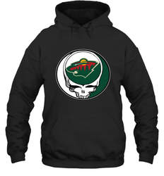 Minnesota Wild Grateful Dead Steal Your Face Hockey NHL Adult Hoodie Sweatshirt