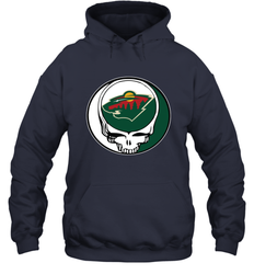 Minnesota Wild Grateful Dead Steal Your Face Hockey NHL Adult Hoodie Sweatshirt