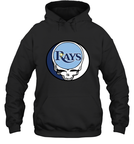 Tampa Bay Rays Grateful Dead Steal Your Face Baseball Adult Hoodie Sweatshirt Adult Hoodie Sweatshirt / Black / S Adult Hoodie Sweatshirt - VeigarTee
