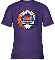 New York Mets Grateful Dead Steal Your Face Baseball Youth T-Shirt Youth T-Shirt - VeigarTee