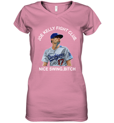 Joe Kelly Fight Club Nice Swing Bitch Womens V-Neck T-Shirt Womens V-Neck T-Shirt - VeigarTee