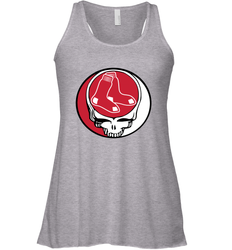Boston Red Sox Grateful Dead Steal Your Face Baseball Womens Racerback Tank Top
