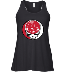 Boston Red Sox Grateful Dead Steal Your Face Baseball Womens Racerback Tank Top