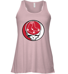Boston Red Sox Grateful Dead Steal Your Face Baseball Womens Racerback Tank Top Womens Racerback Tank Top - VeigarTee