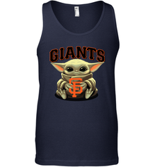 Baby Yoda Hugs Loves The San Francisco GiantsBaseball Mens Tank Top Mens Tank Top - VeigarTee