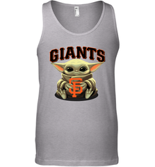 Baby Yoda Hugs Loves The San Francisco GiantsBaseball Mens Tank Top Mens Tank Top - VeigarTee