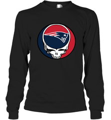 New England Patriots Grateful Dead Steal Your Face NFL Football Adult Long Sleeve T-Shirt Adult Long Sleeve T-Shirt - VeigarTee