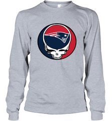 New England Patriots Grateful Dead Steal Your Face NFL Football Adult Long Sleeve T-Shirt Adult Long Sleeve T-Shirt - VeigarTee