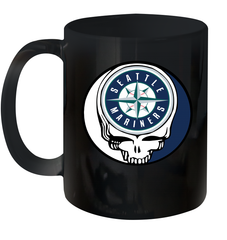 Seattle Mariners Grateful Dead Steal Your Face Baseball Ceramic Mug 11oz Ceramic Mug 11oz - VeigarTee