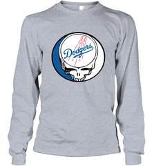 Los Angeles Dodgers Grateful Dead Steal Your Face Baseball Adult Long Sleeve T-Shirt Adult Long Sleeve T-Shirt - VeigarTee
