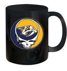 Nashville Predators Grateful Dead Steal Your Face Hockey NHL Ceramic Mug 11oz Ceramic Mug 11oz - VeigarTee