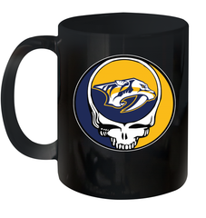 Nashville Predators Grateful Dead Steal Your Face Hockey NHL Ceramic Mug 11oz Ceramic Mug 11oz - VeigarTee