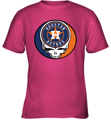 Houston Astros Grateful Dead Steal Your Face Baseball Youth T-Shirt Youth T-Shirt - VeigarTee