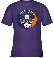 Houston Astros Grateful Dead Steal Your Face Baseball Youth T-Shirt Youth T-Shirt - VeigarTee