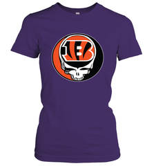 Cincinnati Bengals Grateful Dead Steal Your Face NFL Football Womens T-Shirt Womens T-Shirt - VeigarTee